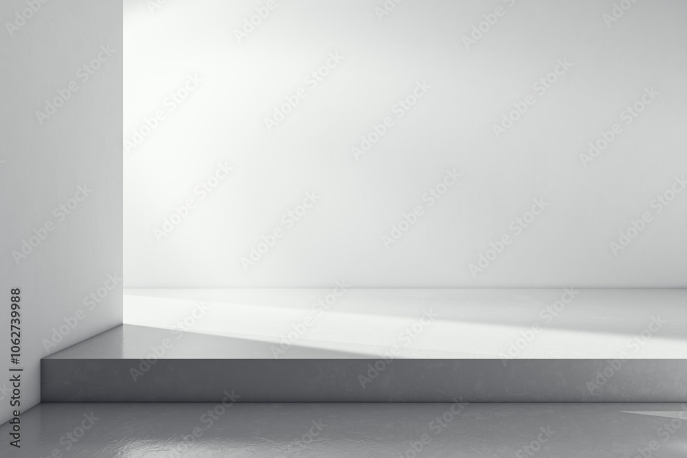 Modern Empty Room with Minimalist Design. 3D Rendering Modern Empty Room with Minimalist Design. 3D Rendering