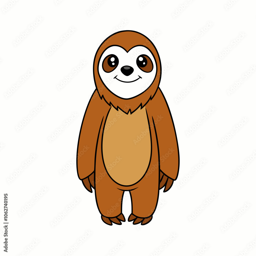 Funny Sloth cartoon art Funny Sloth cartoon art