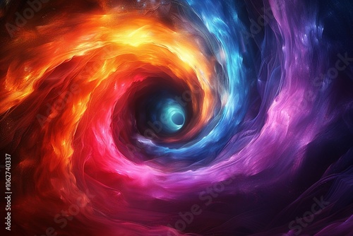 A vibrant cosmic swirl of colors representing the beauty of the universe.