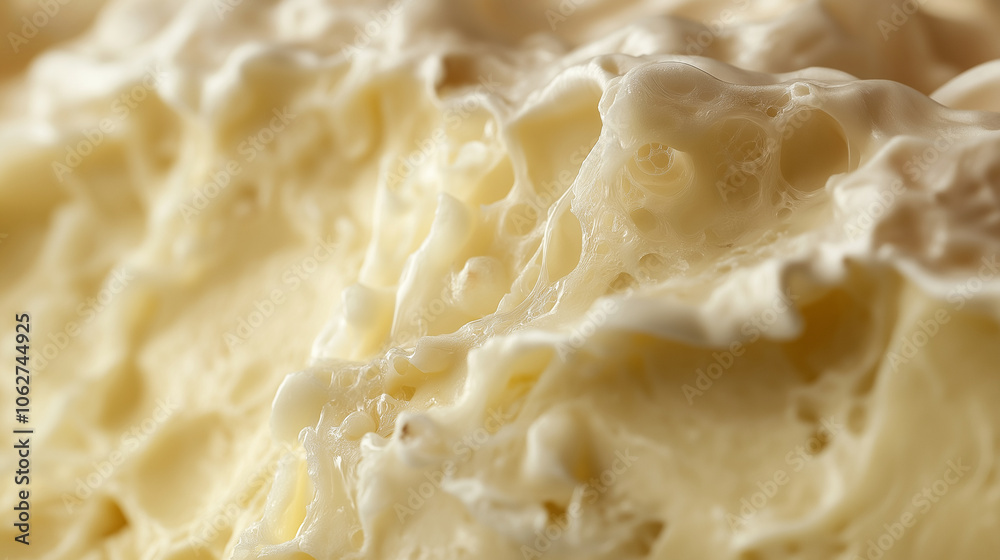 Creamy Brie � Close-up of a soft, gooey interior with a smooth white rind, cheese textures, Creamy Brie � Close-up of a soft, gooey interior with a smooth white rind, cheese textures,