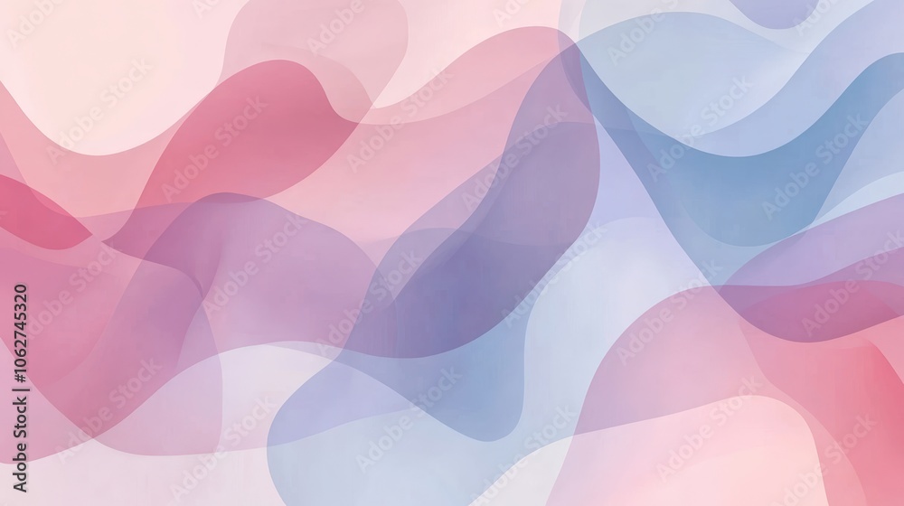 Fototapeta premium Abstract pastel waves background.