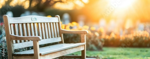 A wooden bench near a gravesite, offering a place for quiet reflection and a final goodbye