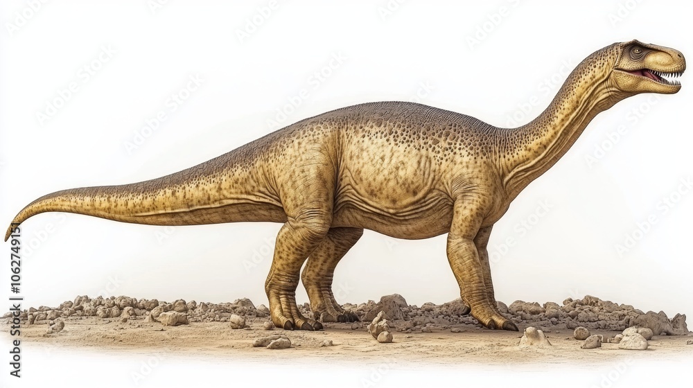 Fototapeta premium Prehistoric Dinosaur Illustration Baryonyx Walkosaurus Paleontology Animal
