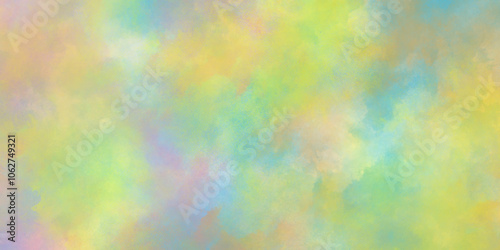 blur holographic rainbow foil iridescent panoramic texture, Abstract Painted Brush stroked painting of smooth and polished watercolor, beautiful hues of yellow pink in hand painted watercolor.