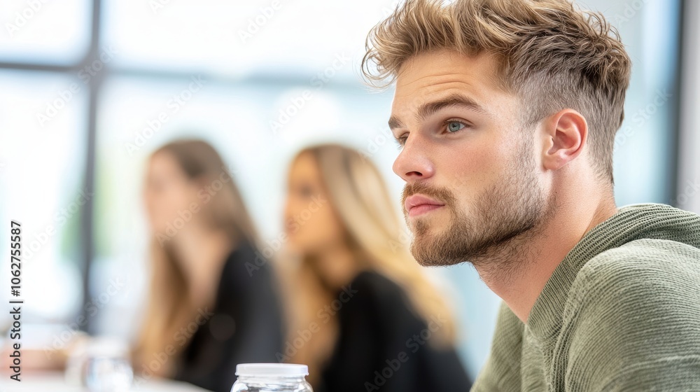 A group of people participating in a workshop or seminar, engaged in a discussion and supporting each other personal development journeys. A group of people participating in a workshop or seminar, engaged in a discussion and supporting each other personal development journeys.