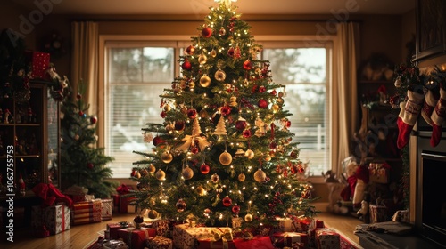 The Christmas Tree With Ornaments