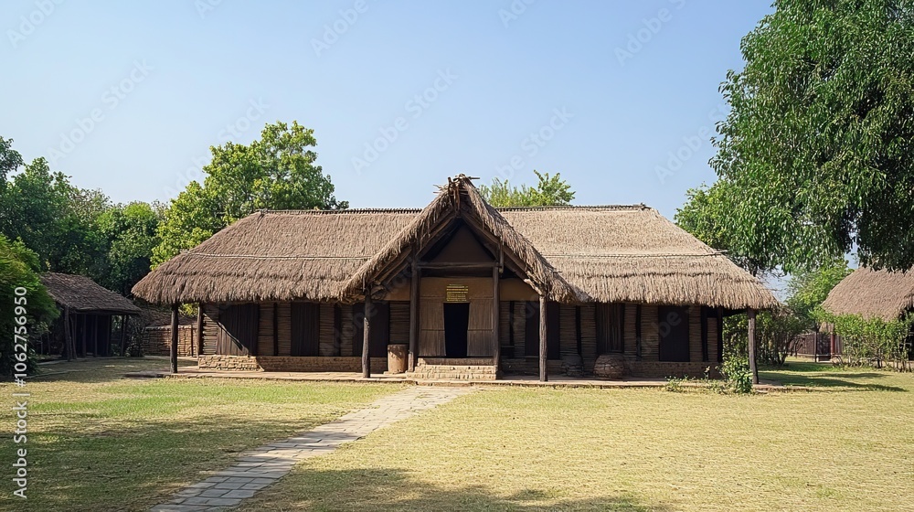 Madhya Pradesh Tribal Museum showcasing traditional artifacts and culture of indigenous tribes , Bhopal, Madhya Pradesh.