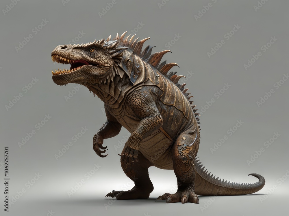 Fototapeta premium iguana on the rock