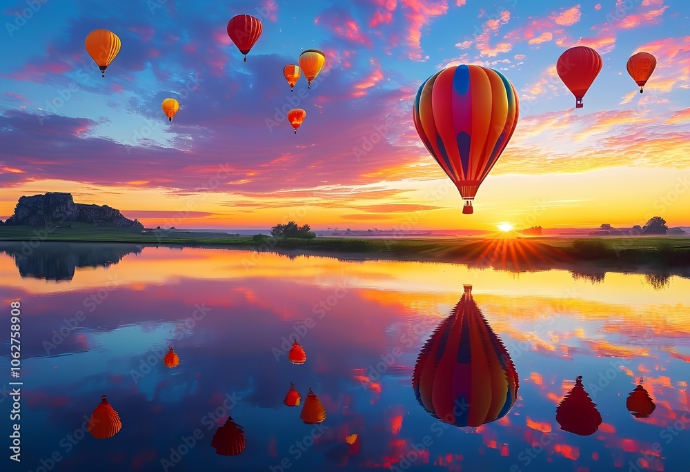 Fototapeta premium hot air balloon