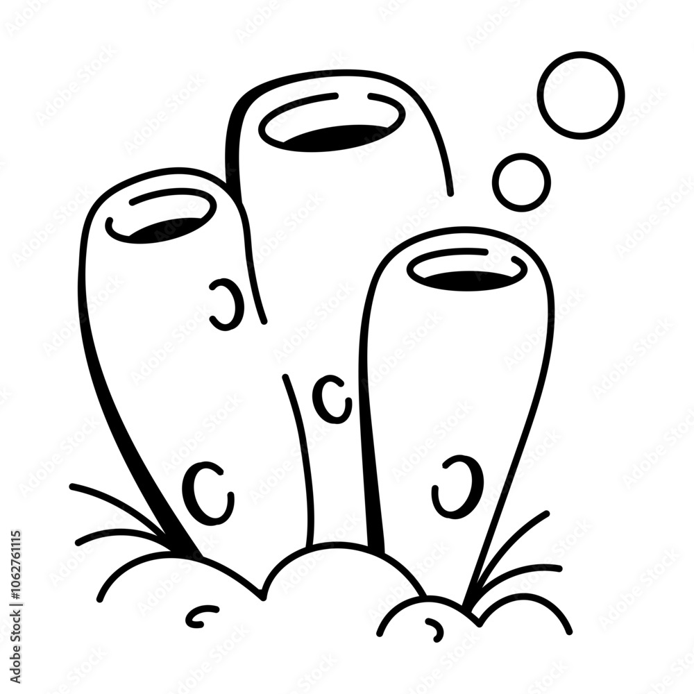 Sea sponge icon in sketchy style
Sea sponge icon in sketchy style