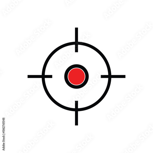 Target icon vector ilustration template