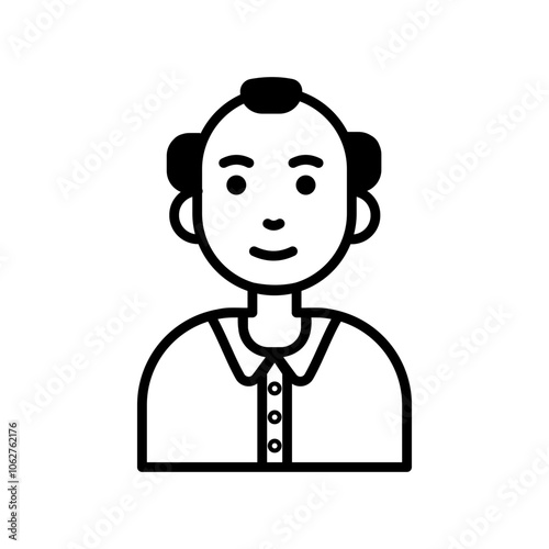 Smiling cartoon businessman character in a suit standing like a friendly office professional illustration