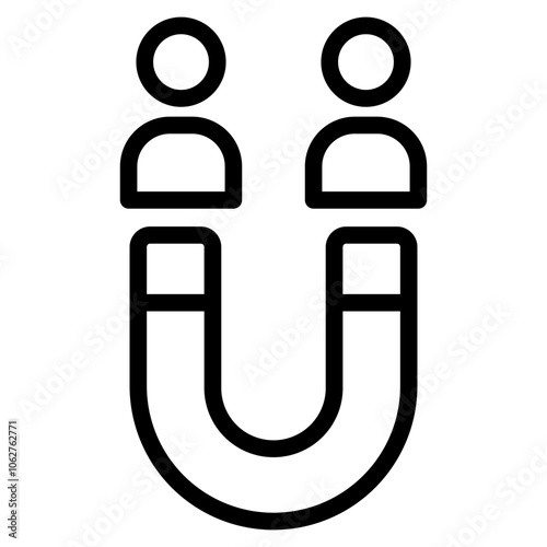 Retention Employee People in Business Company Line Icon. 