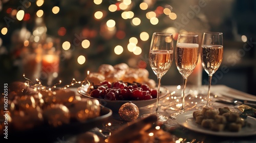 Fototapeta Naklejka Na Ścianę i Meble -  Lunar New Year food celebration