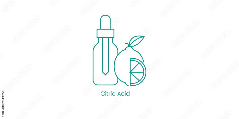 Citric Acid Vector Icons for Natural Preservatives