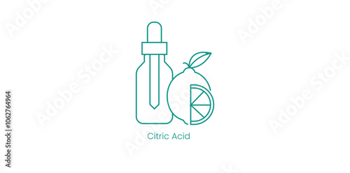 Citric Acid Vector Icons for Natural Preservatives