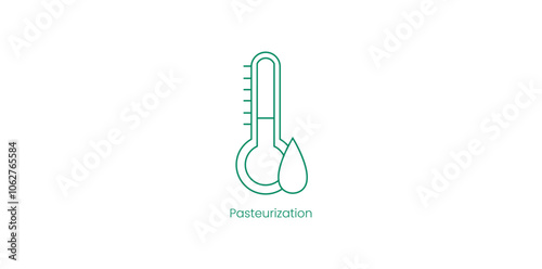 Pasteurization Vector Icon for Food Safety and Quality Control