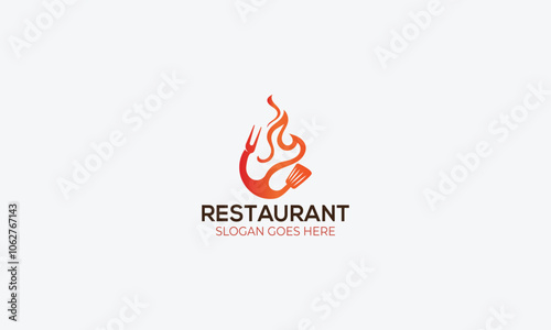 Restaurant logo design vector template