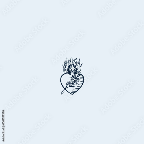 THESE HIGH QUALITY SACRED HEART JESUS VECTOR FOR USING VARIOUS TYPES OF DESIGN WORKS LIKE T-SHIRT, LOGO, TATTOO AND HOME WALL DESIGN