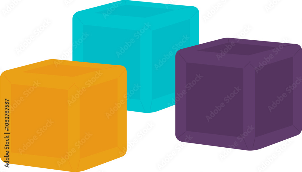 Obraz premium Kids game block toy