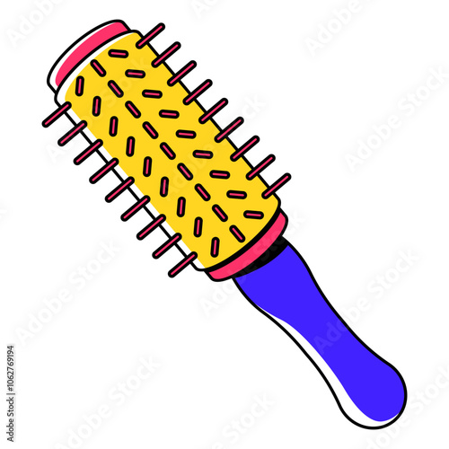Curling Comb Illustration