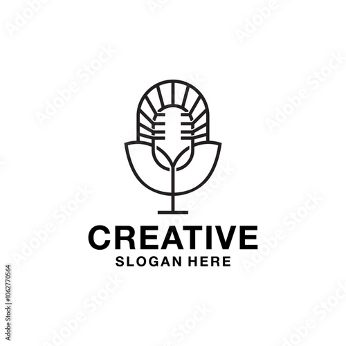 Eco Friendly Podcast Logo sun...