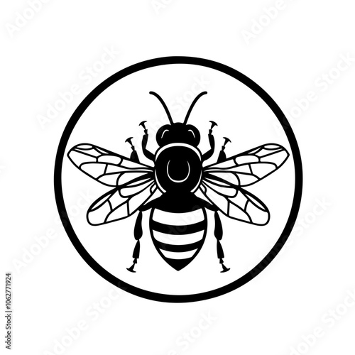 Drone Bee Vector Logo