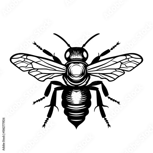 Drone Bee Vector Logo