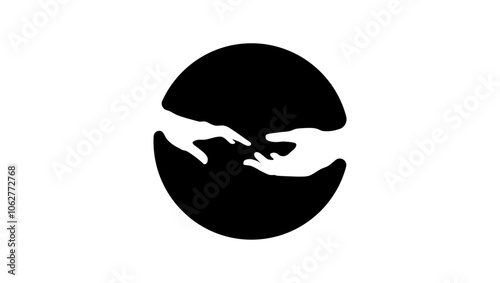 help in solving the problem, black isolated silhouettes