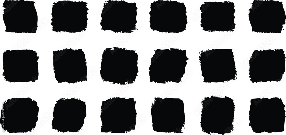 Brush stroke, grunge lines. set of grunge circle brush. ink paint brush, Grunge banner collection. Vector illustration. Brush stroke, grunge lines. set of grunge circle brush. ink paint brush, Grunge banner collection. Vector illustration.