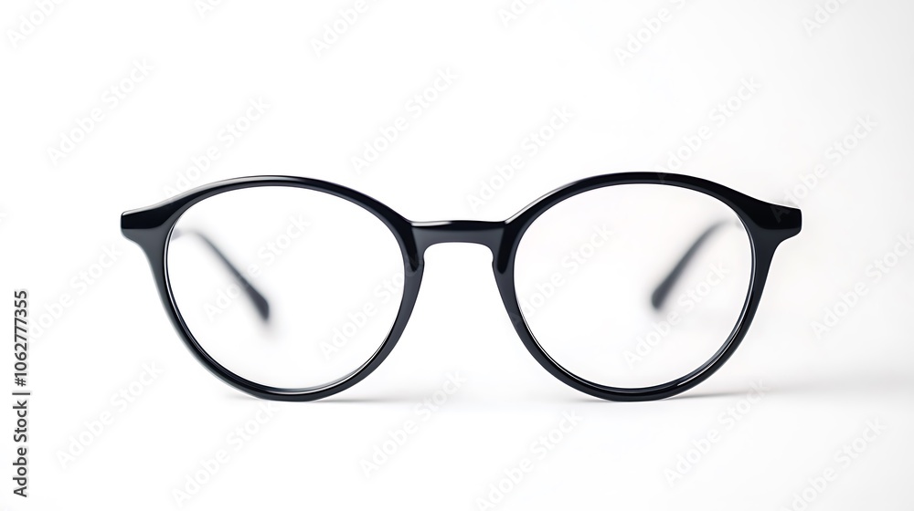 black glasses isolated on white background black glasses isolated on white background
