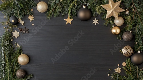 Beautifully Wrapped Christmas Gifts Surrounded by Festive Ornaments and Greenery