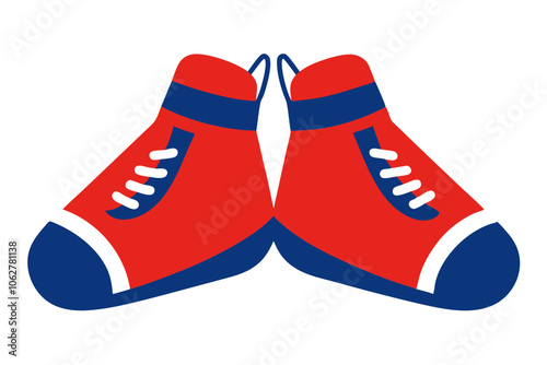 Boxing Shoe | isolated vector illustration on white background