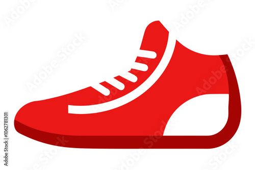 Boxing Shoe | isolated vector illustration on white background