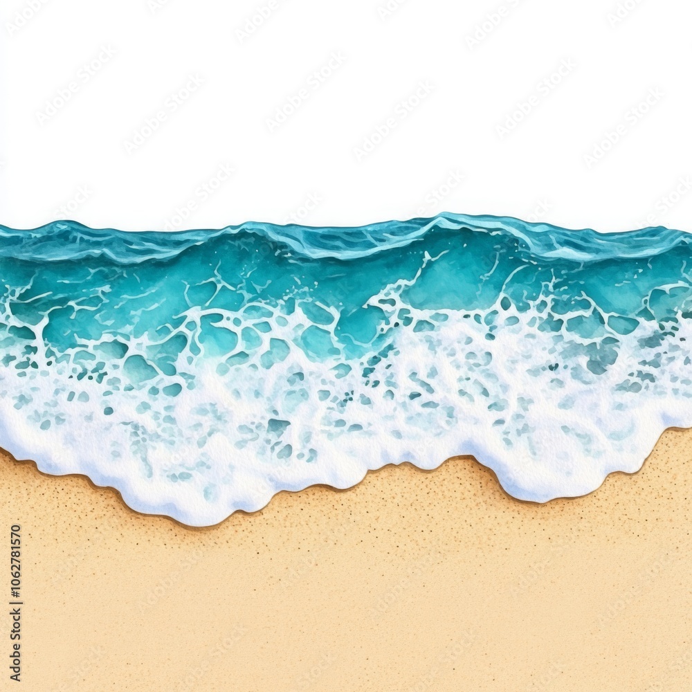 Soft Waves Rolling on a Tranquil Seascape Soft Waves Rolling on a Tranquil Seascape