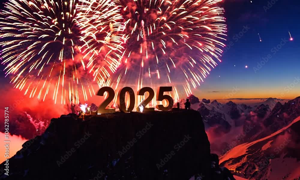 new year 2025 fireworks