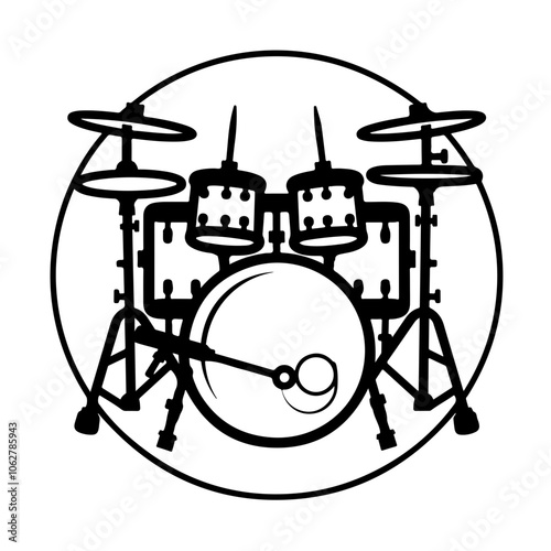 Drum Pedal Vector Logo