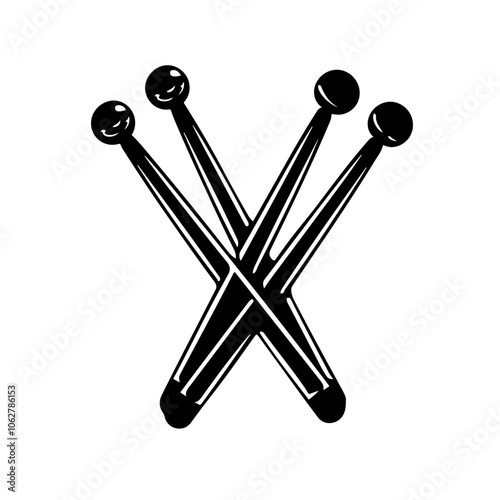 Druming Sticks Vector Logo