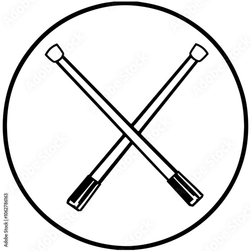 Druming Sticks Vector Logo