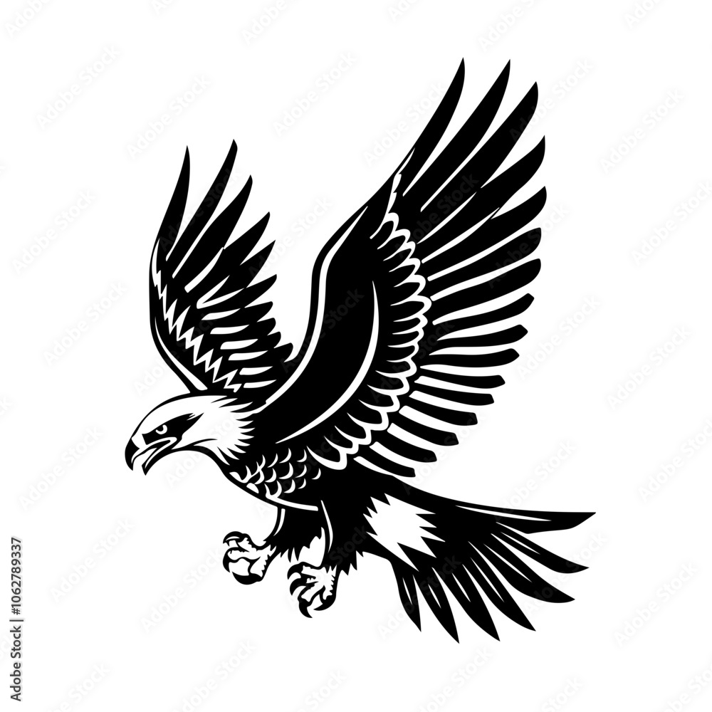 Obraz premium Eagle Attacking Vector Logo