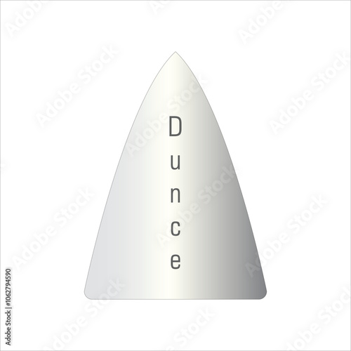 Dunce cap vector for National Dunce Day. November 8.