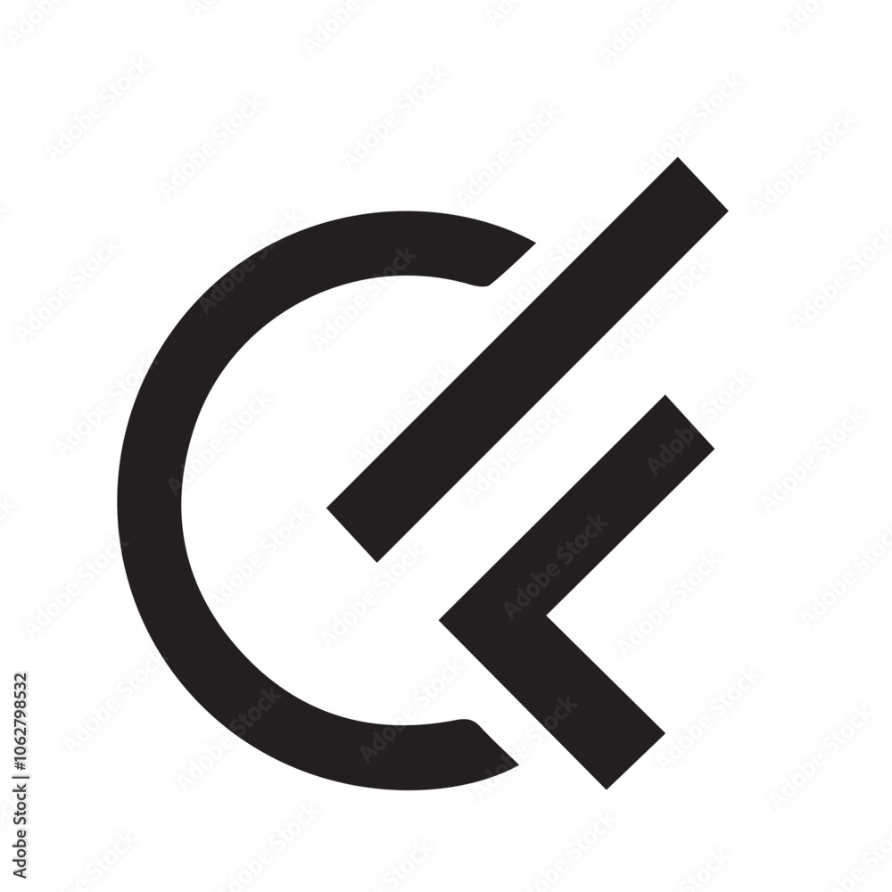 CF logo black and white Icon Download CF logo black and white Icon Download
