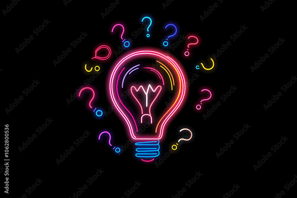 An artistic rendering of a light bulb outline surrounded by question marks, portraying the complexity of ethical decision-making in business against a black backdrop. An artistic rendering of a light bulb outline surrounded by question marks, portraying the complexity of ethical decision-making in business against a black backdrop.