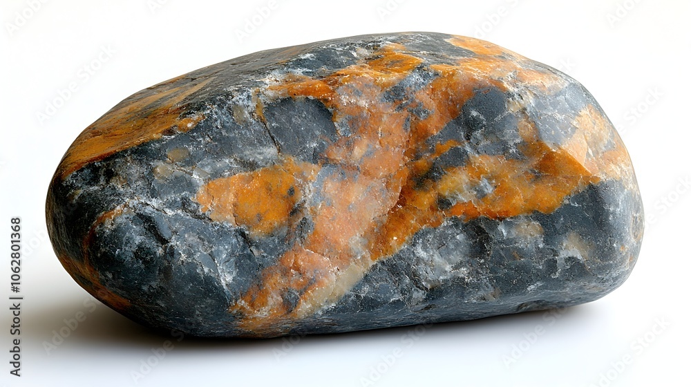 Closeup of a weathered,oxidized rock pebble with a gritty,rugged surface texture and natural,earthy colors. The aged. Closeup of a weathered,oxidized rock pebble with a gritty,rugged surface texture and natural,earthy colors. The aged.