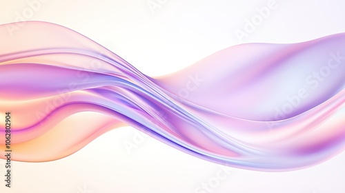 Ethereal Flowing Waves in Soft Pastel Colors