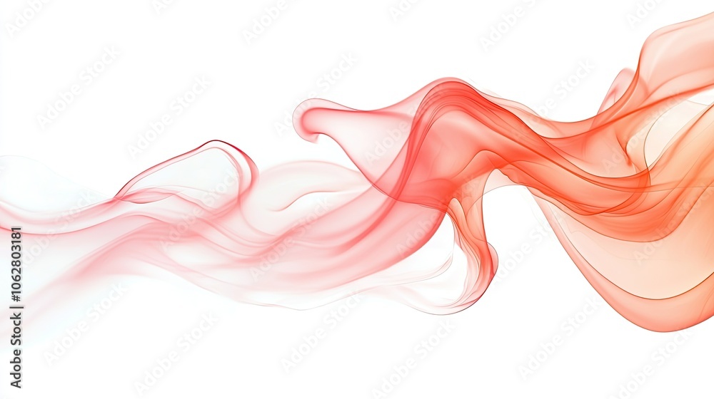 Ethereal Red and White Smoke Flowing Abstract Design Ethereal Red and White Smoke Flowing Abstract Design
