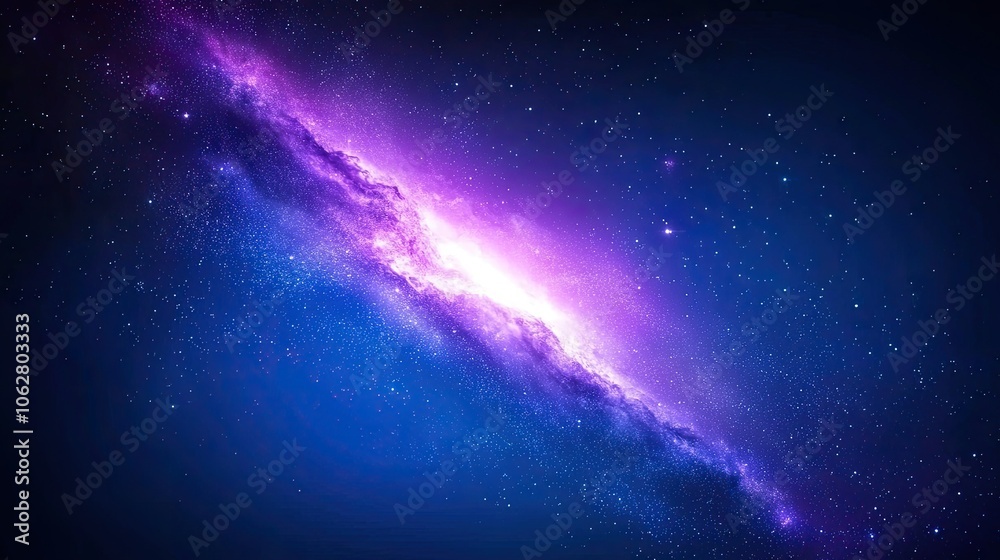 Fototapeta premium Stunning Cosmic Galaxy with Vibrant Colors and Stars