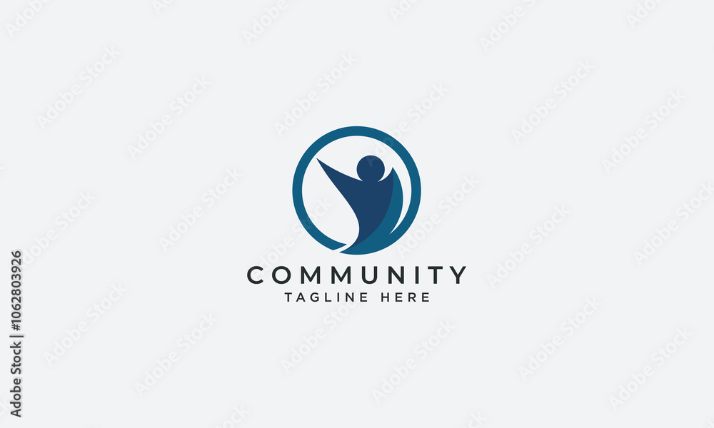 Community logo design vector template Community logo design vector template