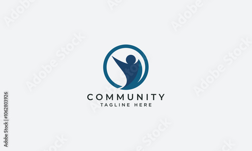 Community logo design vector template