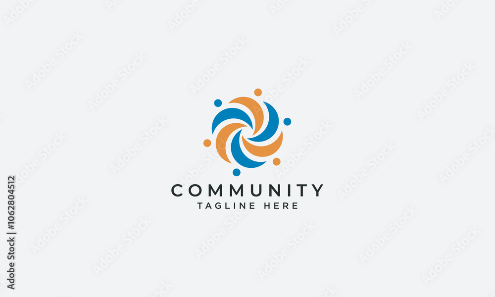 Community logo design vector template Community logo design vector template
